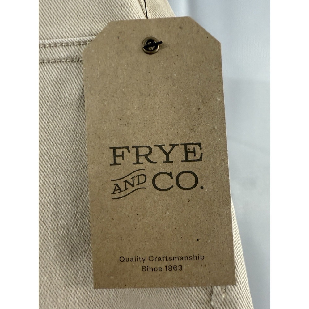 FRYE Anthropologie Womens 12 35x30 Pants Riley Wide Leg Khaki Mid Rise New Tags - Picture 3 of 12
